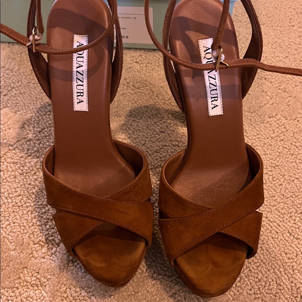Aquazzura suede platform heels - Picture 4 of 4